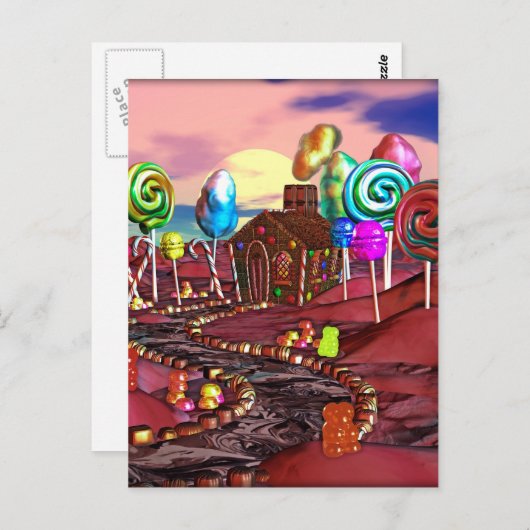 Candyland Briefkaart (Voorkant / Achterkant)