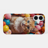 Candyland Cat iPhone 16 Hoesje (Achterkant horizontaal)