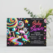 Candyland Charm Baby shower Kaart (Staand voorkant)