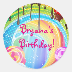 CandyLand Chocolate & Sweets Tienerdroom Sticker