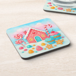 Candyland Christmas Beverage Coaster Bier Onderzetter