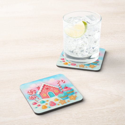 Candyland Christmas Beverage Coaster Bier Onderzetter (Rechterzijde)