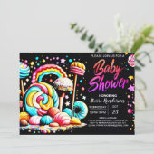 Candyland Droomland Baby Shower Kaart (Staand voorkant)
