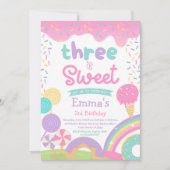 Candyland en Ice Cream, Twee Zoete 2e Verjaardag Kaart (Voorkant)