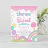 Candyland en Ice Cream, Twee Zoete 2e Verjaardag Kaart (Staand voorkant)