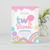 Candyland en Ice Cream, Twee Zoete 2e Verjaardag Kaart (Staand voorkant)