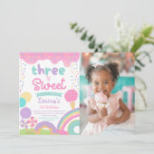 Candyland en Ice Cream, Twee Zoete 2e Verjaardag Kaart (Staand voorkant)