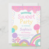 Candyland en ijs volledig aanpasbaar kaart (Voorkant)