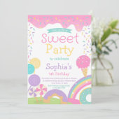 Candyland en ijs volledig aanpasbaar kaart (Staand voorkant)