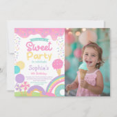 Candyland en ijs volledig aanpasbaar kaart (Voorkant)