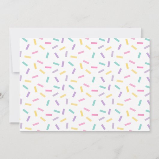 Candyland en ijs volledig aanpasbaar kaart (Achterkant)