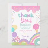 Candyland en ijs volledig aanpasbaar kaart (Voorkant)