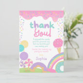 Candyland en ijs volledig aanpasbaar kaart (Staand voorkant)