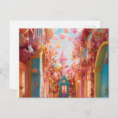 Candyland Extravaganza: De magie uitpakken met onz Uitnodiging Briefkaart (Voorkant / Achterkant)