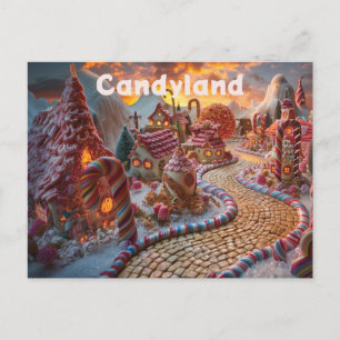 Candyland fantasie briefkaart
