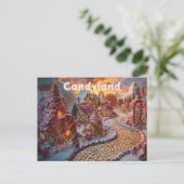 Candyland fantasie briefkaart (Staand voorkant)