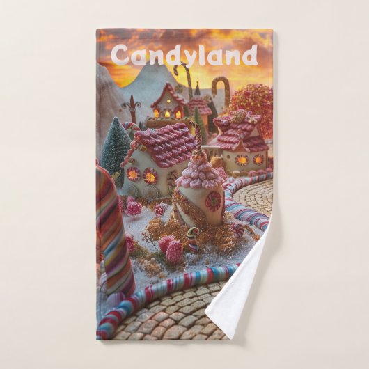 Candyland fantasie handdoek (Handdoek)