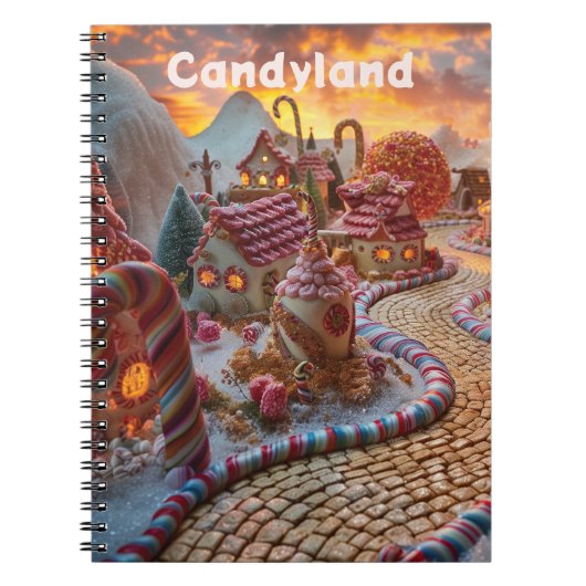 Candyland fantasie notitieboek (Voorkant)