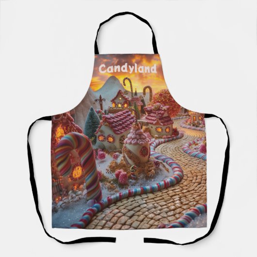 Candyland fantasie schort (Voorkant)