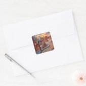 Candyland fantasie vierkante sticker (Envelop)