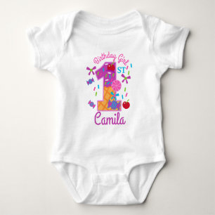 Candyland First Birthday lollipop Romper