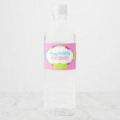 Candyland geïnspireerde waterfleswikkelaars waterfles etiket (Voorkant)