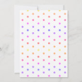 Candyland Gold Polka dot Birthday Party Kaart (Achterkant)