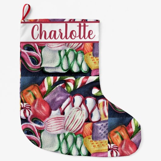 Candyland Grote Kerstsok (Voorkant)