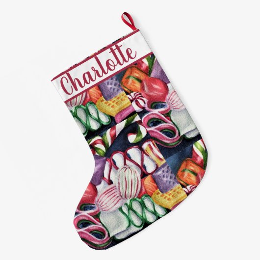 Candyland Grote Kerstsok (Achterkant (Hangend))