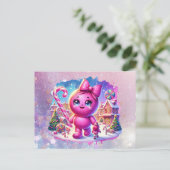 CandyLand GumDrop Feestdagenkaart (Staand voorkant)