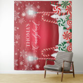 Candyland holidays christmas banner backdrop  wandkleed (In situ)