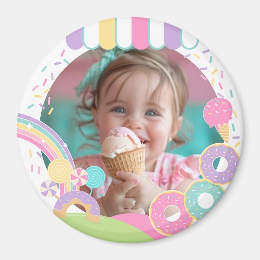 Candyland Ice Cream Keepsake Magnet (Voorkant)