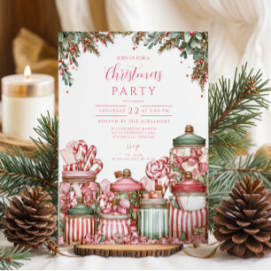 Candyland Kerst Viering Kaart