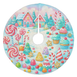 Candyland Kerstboomrok Fleece Kerstboom Rok