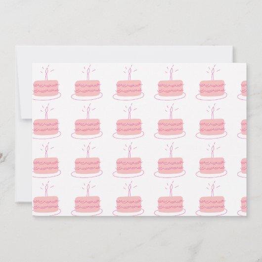 Candyland Kids Verjaardag Gift Waardering Bedankkaart (Achterkant)