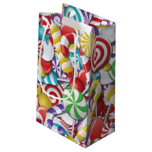 Candyland Large Gift Bag Klein Cadeauzakje (Achterkant Gekanteld)