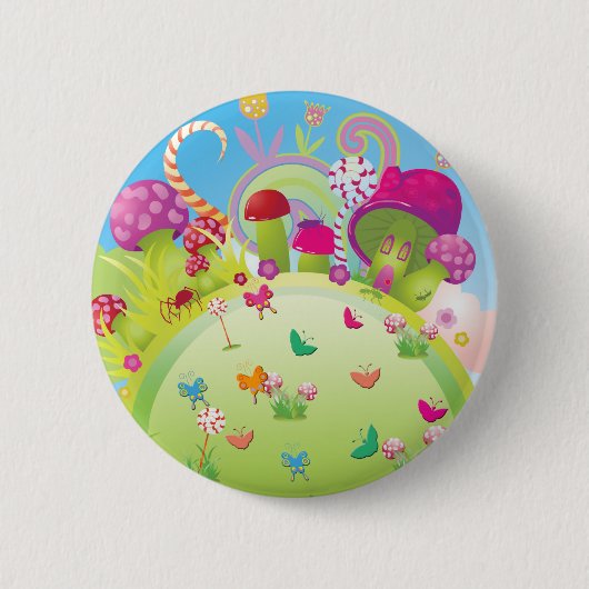 Candyland Magic Ronde Button 5,7 Cm (Voorkant)
