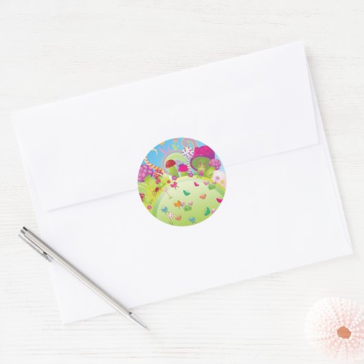 Candyland Magic Ronde Sticker (Envelop)