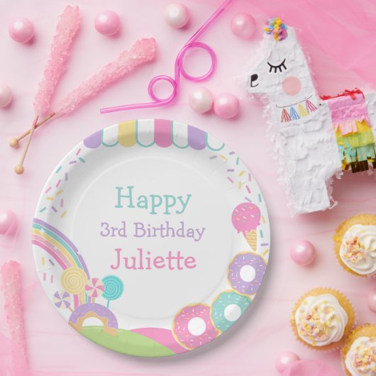 Candyland Papieren Bordje (Feest)