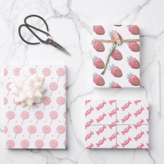 Candyland Party Inpakpapier Vel (Voorkant)