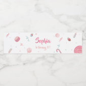 Candyland Party Waterfles Etiket (Enkel label)