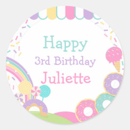 Candyland Ronde Sticker