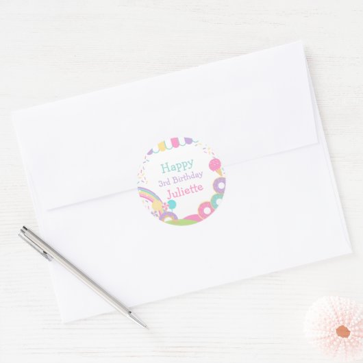 Candyland Ronde Sticker (Envelop)