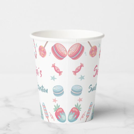 Candyland Snoep Land Paper cup Papieren Bekers (Rechts)