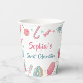 Candyland Snoep Land Paper cup Papieren Bekers (Voorkant)