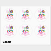 Candyland snoep thema Sweet 16 Favor Labels (Vel)