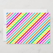 Candyland Snoep Theme Birthday Uitnodiging (Achterkant)