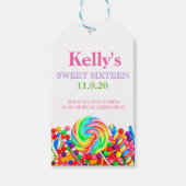 Candyland Snoep Theme Sweet 16 Favor | Cadeau Labe Cadeaulabel (Voorkant)