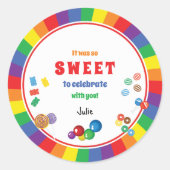 Candyland-Stickers Ronde Sticker (Voorkant)