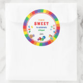 Candyland-Stickers Ronde Sticker (Tas)